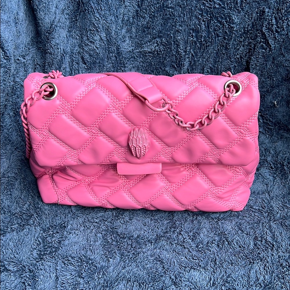 Pink Quilted Chain Shoulder Bag